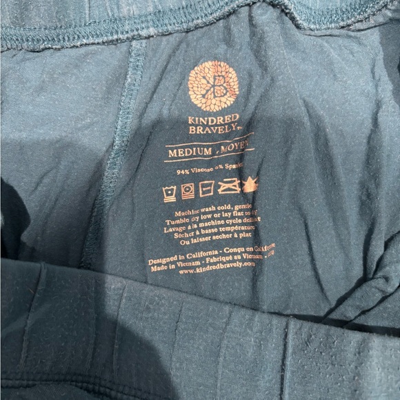 Kindred Bravely Nursing and Maternity PJ Teal size M - Picture 4 of 5